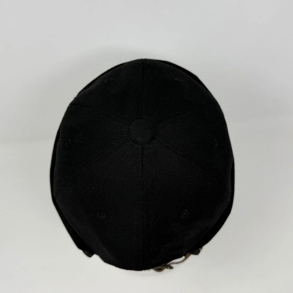 Monoflow Heritage‎ Black Brimless Docker Cap Adjustable Strapback Miki Hat